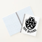 つま先豆 – 黒豆 ノートブック (内部)