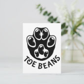 つま先豆 – 黒豆 ポストカード (スタンド正面)
