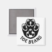 つま先豆 – 黒豆 マグネット (正面/裏面)