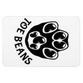 つま先豆 – 黒豆 マグネット (横)