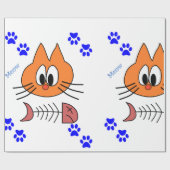 つやのあるラッピング紙ニャオナマズ ラッピングペーパー (フラット)