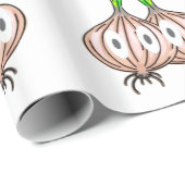 つやのあるラッピング紙玉ねぎニンニクスープシェフ ラッピングペーパー (ロールコーナー)