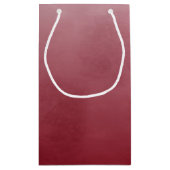 つやエレガント消し赤に金ゴールドモシンプルノグラム スモールペーパーバッグ (裏面)