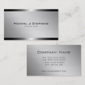 つやモダン消しアルミ 名刺 (正面/裏面)