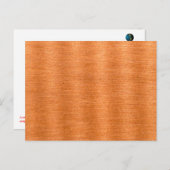 つや出し銅の波状テクスチャ背景 ポストカード (正面/裏面)