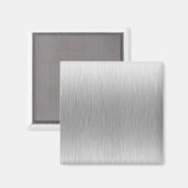 つや消しアルミニウムステンレス鋼テクスチャ マグネット (正面/裏面)