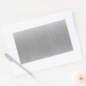 つや消しアルミニウムステンレス鋼テクスチャ 長方形シール (封筒)