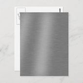 つや消しアルミニウムテクスチャ ポストカード (正面/裏面)