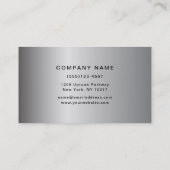 つや消しアルミニウム金属質及びスキッドプレート 名刺 (裏面)