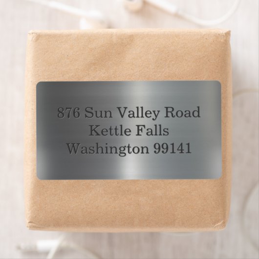 つや消しアルミニウム ラベル (インサイチュ)