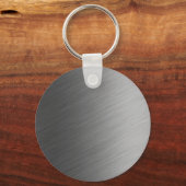 つや消しアルミメタルルック キーホルダー (正面)