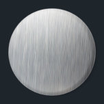 つや消しアルミメタル マグネット<br><div class="desc">ザズルの任意の製品の背景として機能する自然な見素晴らしたブラシ付きアルミニウムのテクスチャ。</div>