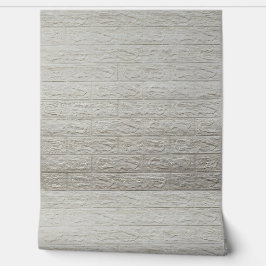 つや消しクリームレンガ3D壁紙 壁紙