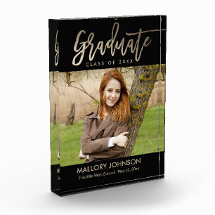 つや消しグライマー編集可能カラー卒業ブロック フォトブロック