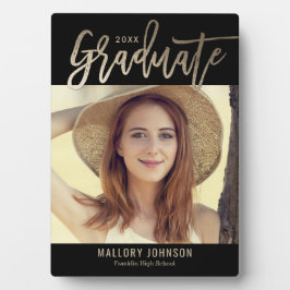 つや消しグライマー編集可能カラー卒業プラーク フォトプラーク