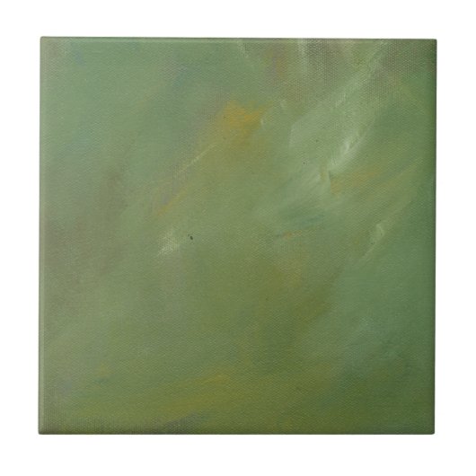 つや消しグリーンフェイク仕上げ タイル (正面)