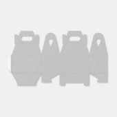 つや消しシルバーのお願いボックス フェイバーボックス (折り畳みなし)