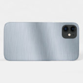 つや消しシルバールックバックグラウンド Case-Mate iPhoneケース (裏面(横))