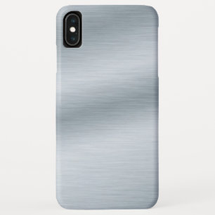つや消しシルバールックバックグラウンド iPhone XS MAXケース
