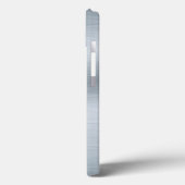 つや消しシルバールックパーソナライズされたモノグラム Case-Mate iPhoneケース (裏面 / 左)