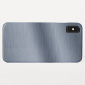 つや消しスチールのルックバックグラウンド Case-Mate iPhoneケース (裏面(横))