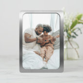 つや消しスチールフォトフレーム – 父の日 シーズンカード (スタンド正面)