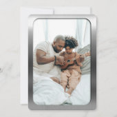 つや消しスチールフォトフレーム – 父の日 シーズンカード (正面)