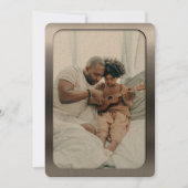 つや消しスチールフォトフレーム – 父の日 シーズンカード (正面)