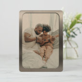 つや消しスチールフォトフレーム – 父の日 シーズンカード (スタンド正面)