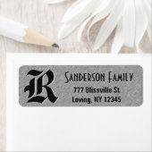 つや消しスチール箔モノグラムで外観 ラベル (インサイチュ)