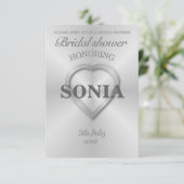 つや消しステンレ結婚ス 招待状 (スタンド正面)