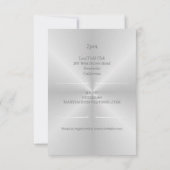 つや消しステンレ結婚ス 招待状 (裏面)