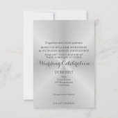 つや消しステンレ結婚ス 招待状 (裏面)