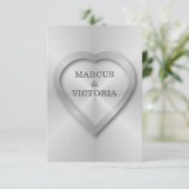 つや消しステンレ結婚ス 招待状 (スタンド正面)