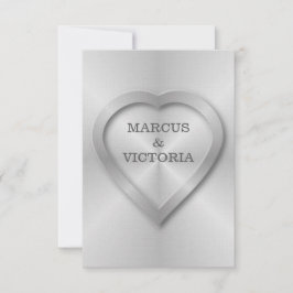 つや消しステンレ結婚ス 招待状