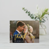 つや消しチャームフォイルありがとうはがき 箔シーズンポストカード (立ち正面)