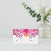 つや消しハイビスカス結婚フローラ座席表 プレイスカード (スタンド正面)