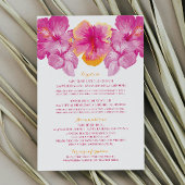 つや消しハイビスカス結婚フローラ詳細 エンクロージャーカード