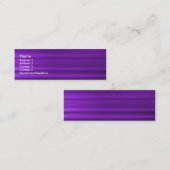 つや消しパープルメタル スキニー名刺 (正面/裏面)