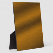 つや消しブロンズフェイクメタル背景 フォトプラーク (側面)