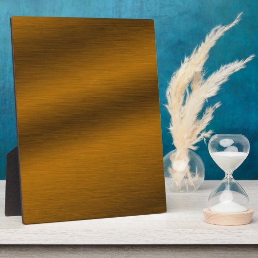 つや消しブロンズフェイクメタル背景 フォトプラーク (側面)