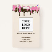 つや消しベーカリー事業従事者 バッジ (裏面)