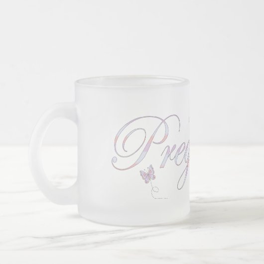 つや消しマグカップ フロストグラスマグカップ (左)