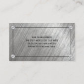 つや消しメタルとネジ 名刺 (裏面)