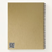 つや消しメタルのテクスチャノートブック ノートブック (裏面)