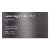 つや消しメタルの外観車の マグネット名刺 (正面)