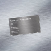 つや消しメタルの外観車の マグネット名刺 (インサイチュ)