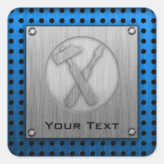 つや消しメタル調の大工ツール スクエアシール