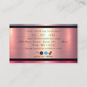 つや消しメタル金ゴールドバンドID801名刺 名刺 (裏面)