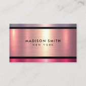 つや消しメタル金ゴールドバンドID801名刺 名刺 (正面)